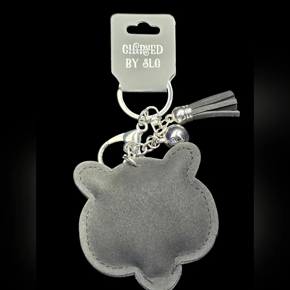 Rhinestone Tiger Head Keychain – Sparkly Animal Bag Charm